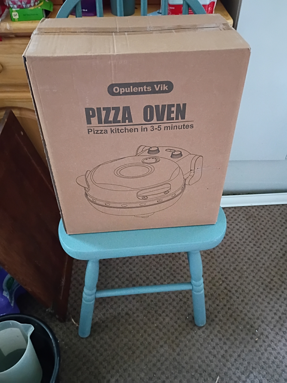 Red Pizza Oven - Compact Countertop Pizza Maker
